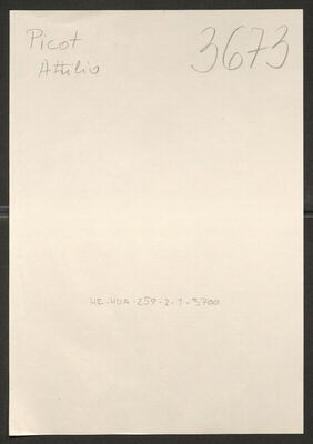 Picot, Attilio, 2.4.1904. Policijski karton