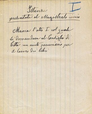 Istanze presentate al Magistrato civico... = Molbe upućene Gradskoj upravi