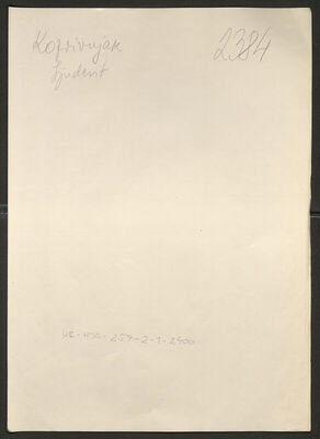 Koprivnjak, Ljudevit, 5.8.1920. Policijski karton