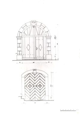 Slavetić - Dvorac Oršić, ulazna i podrumska vrata