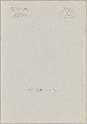 Bararon, Sultana rođ. Altarac, 2.12.1897. Policijski karton