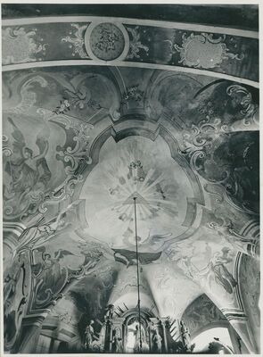 Visoko - Crkva sv. Trojstva, unutrašnjost, svod svetišta