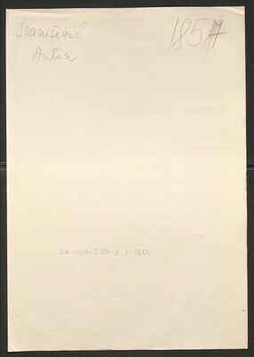 Ivanišević, Antun, 6.1.1892. Policijski karton