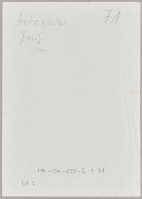 Antonnini, Josip, 1902. Policijski karton