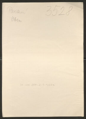 Pavičević, Obren, 14.3.1905. Policijski karton