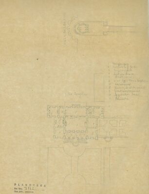 Rimske teme, studija tlocrta Ville Barberini; studija tlocrta Ville Borghese