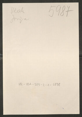 Vlah, Josipa, 13.4.1910. Policijski karton