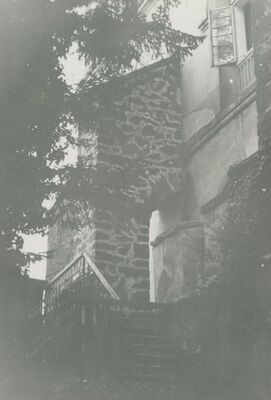 Trakošćan - dvorac, detalj sjevernog pročelja