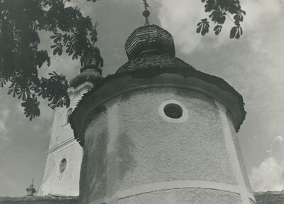 Trški Vrh (Krapina) - Crkva Majke Božje Jeruzalemske, vanjština, detalj