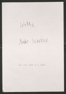 Slavčev-Cočev, Minko, 2.11.1913. Policijski karton