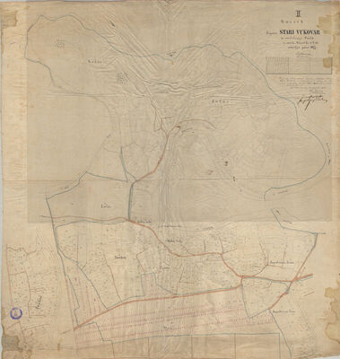 II NACERT TERGOVIŠTA STARI VUKOVAR ZA RAZDIELENJE PAŠA U SMISLU NAPUTKA OD 16/8 1876 SASTAVLJEN GODINE 1877