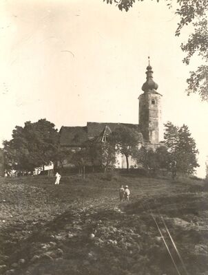 Prozorje - Crkva sv. Martina, zvonik, sjeverno pročelje, sakristija i dio svetišta