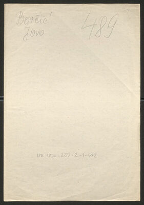 Borčić, Jovo, 23.8.1906. Policijski karton