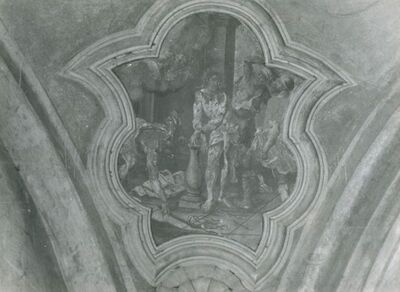 Gradec - Crkva Ranjenog Isusa, slika na kupoli svetišta