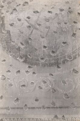 Januševec - Dvorac Januševec, freske oštećene u ratu