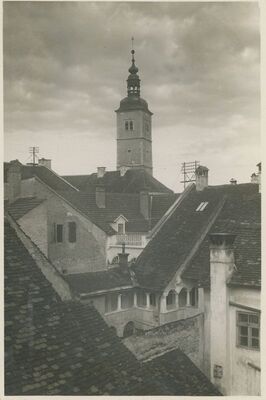 Varaždin - gradski krovovi, franjevački zvonik