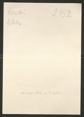 Kardoš, Nikola, 10.12.1908. Policijski karton