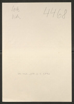 Sok, Vida, 16.8.1917. Policijski karton