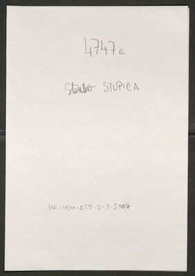 Stupica, Stanko, 26.10.1906. Policijski karton