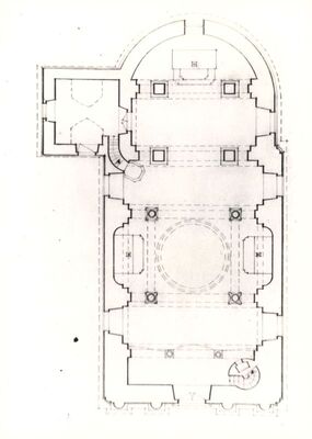 Pogančec - Crkva sv. Majke Božje Lauretanske, tlocrt