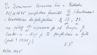 Gli studi di sociologia ... = Studij sociologije… citati preuzeti od Giuseppine Martinuzzi, strojopis