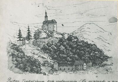 Trakošćan - dvorac Drašković prije restauracije