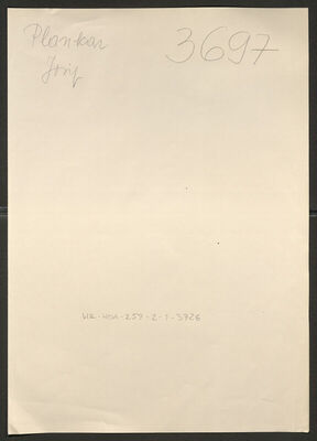 Plankar, Josip, 25.2.1907. Policijski karton