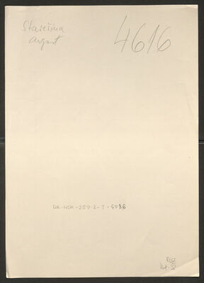 Starešina, August. Policijski karton