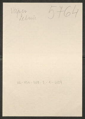 Vajner, Želimir, 10.11.1909. Policijski karton