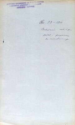 Stjepan pl. Belošević, veliki župan, pečat i preporuke za inventarizaciju kotara Krapina, Zlatar i Ivanec