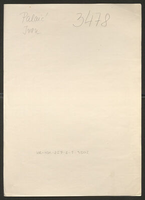 Palaić, Ivan, 25.12.1876. Policijski karton