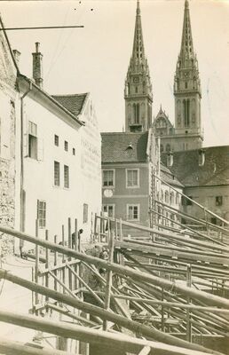 Zagreb (Dolac) - Izgradnja tržnice
