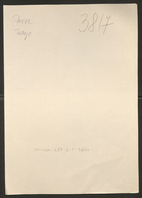 Prevc, Franjo, 3.12.1905. Policijski karton