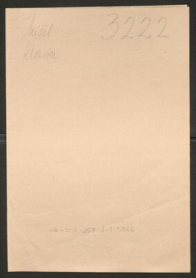 Mišel, Klarin. Policijski karton