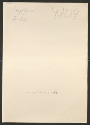 Stojiljković, Dimitrije, 30 godina. Policijski karton