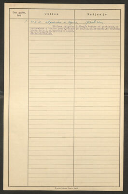 Vajka, Mara rođ. Borjanović, 1905. Policijski karton