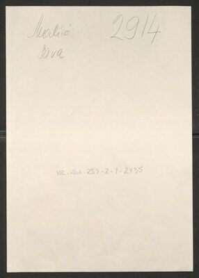 Malić, Sava, 1894. Policijski karton