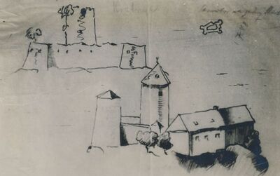 Zvečaj (Duga Resa) - Crtež grada