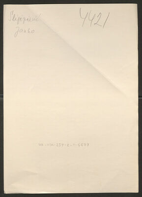 Slijepčević, Janko, 30.12.1886. Policijski karton