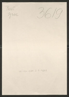 Peroš, Ignac, 1920. Policijski karton