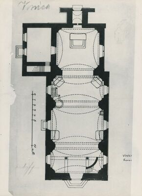 Marčan - župna crkva, tlocrt