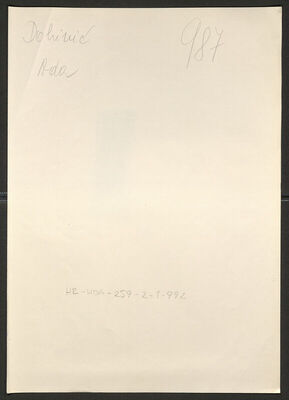 Dobrinić, Ada, 25.11.1907. Policijski karton