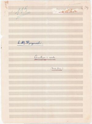 Djelo komorne glazbe "Quatuor a cards"