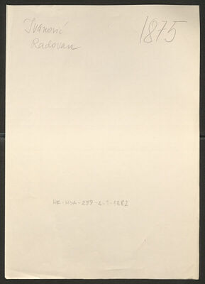 Ivanović, RAdovan, 1910. Policijski karton