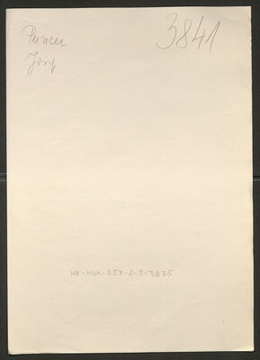 Puncer, Josip, 25.3.1901. Policijski karton