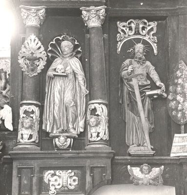 Gornji Tkalec - Kapela Uznesenja Blažene Djevice Marije, detalj glavnog oltara