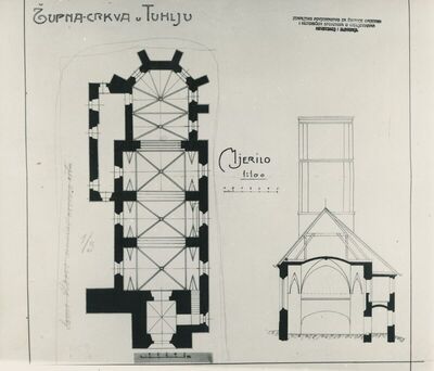 Tuhelj - Župna crkva Uznesenja Marijina, tlocrt