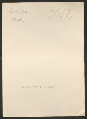 Marošan, Manda rođ. Trošelj, 1904. Policijski karton