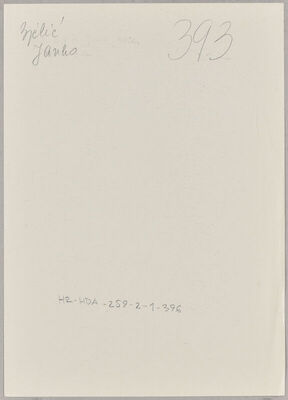 Bjelić, Janko, 1907. Policijski karton