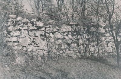 Tounj - Stari grad, ostatak južnog gradskog platna